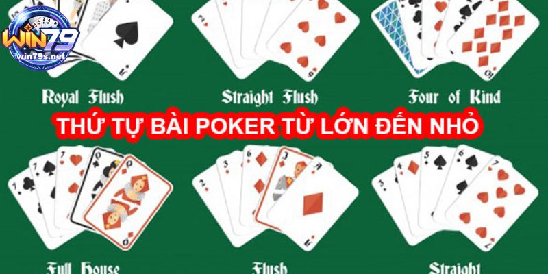 Giá trị các tay bài poker hay gặp